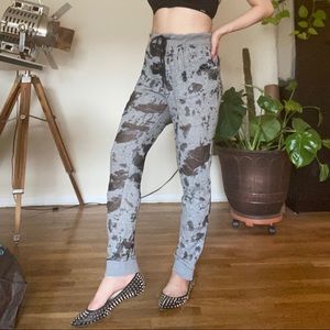 Kendall and Kylie Distressed Burnout Joggers